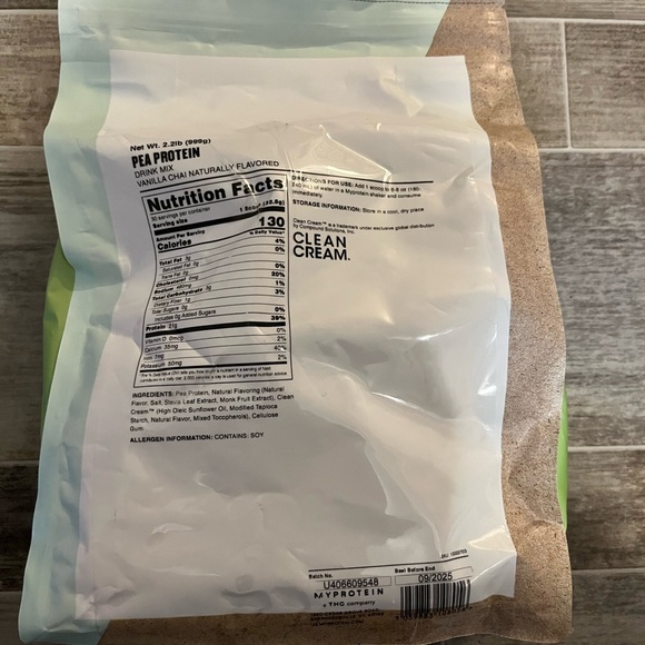 NWT MyVegan Pea Protein Drink Mix - Vanilla Chai - Picture 2 of 2